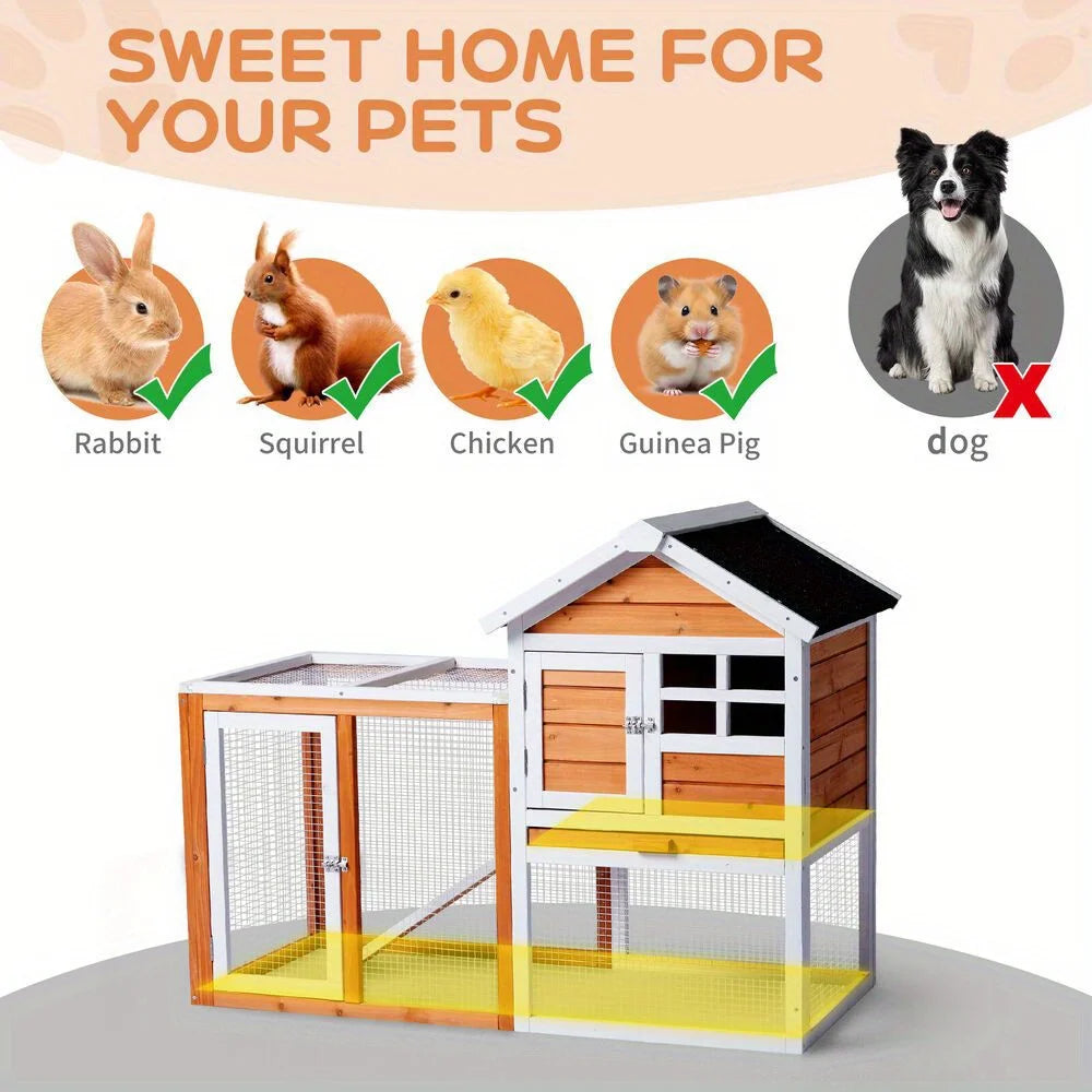 Wooden Rabbit Cage