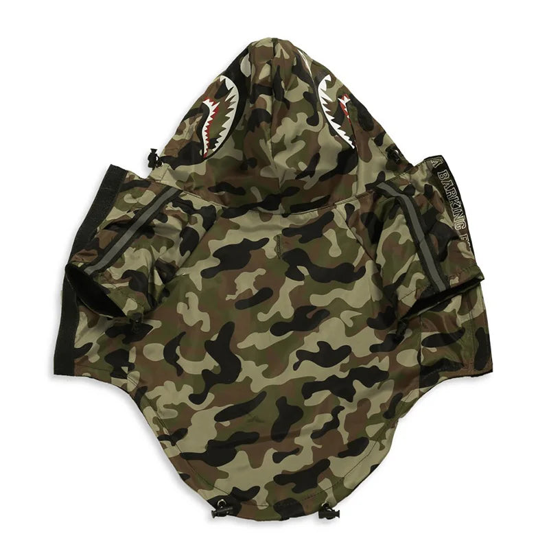 Dog Windbreaker Hoodie Jacket