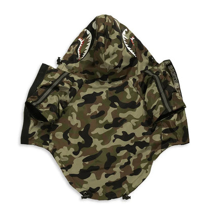 Dog Windbreaker Hoodie Jacket