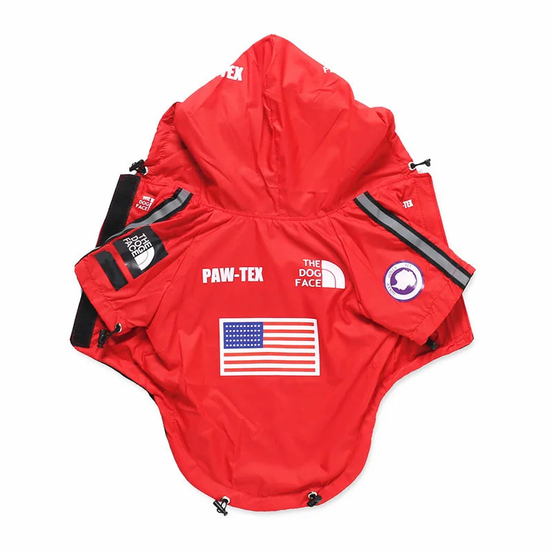 Dog Windbreaker Hoodie Jacket
