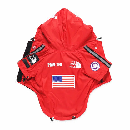 Dog Windbreaker Hoodie Jacket