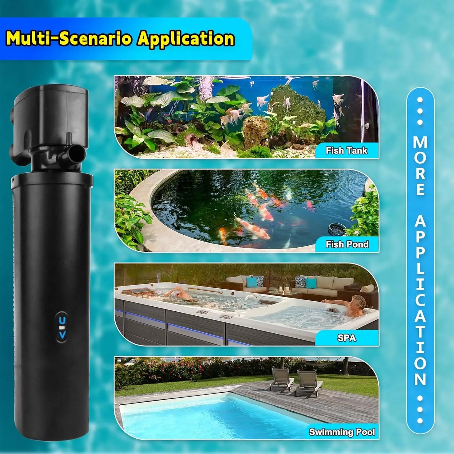 Aquarium Filter For 75-200 Gal Tank