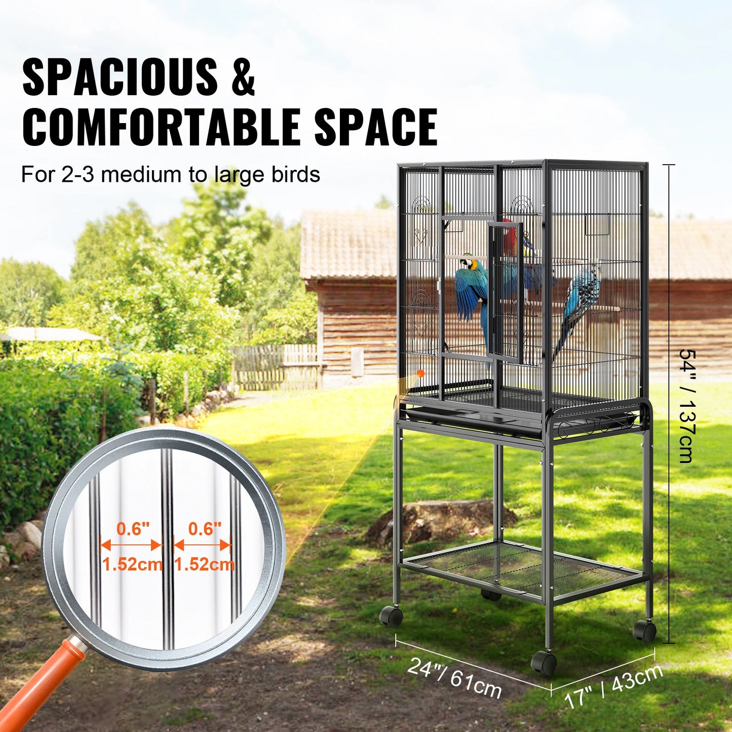 Carbon Steel Large Bird Cage