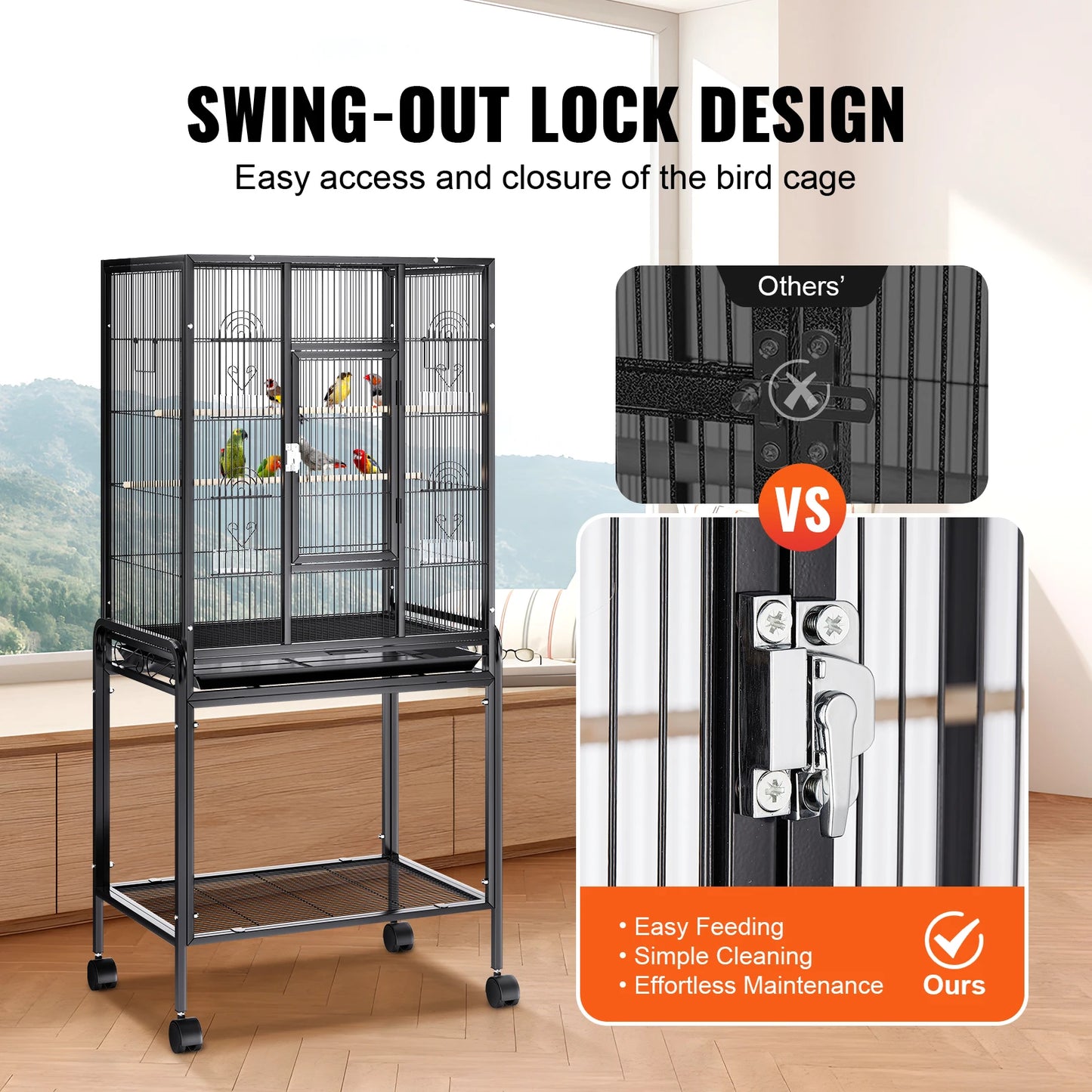 Carbon Steel Large Bird Cage