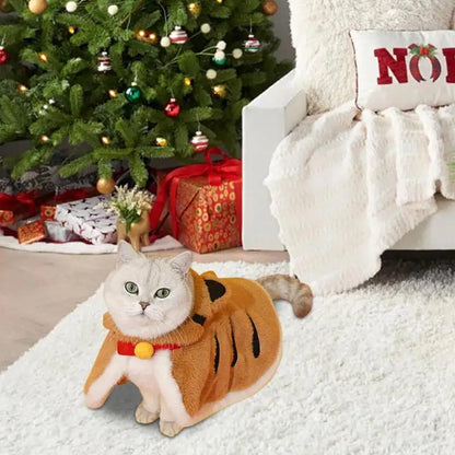 Warm Cat Tiger Cloak Hoodie