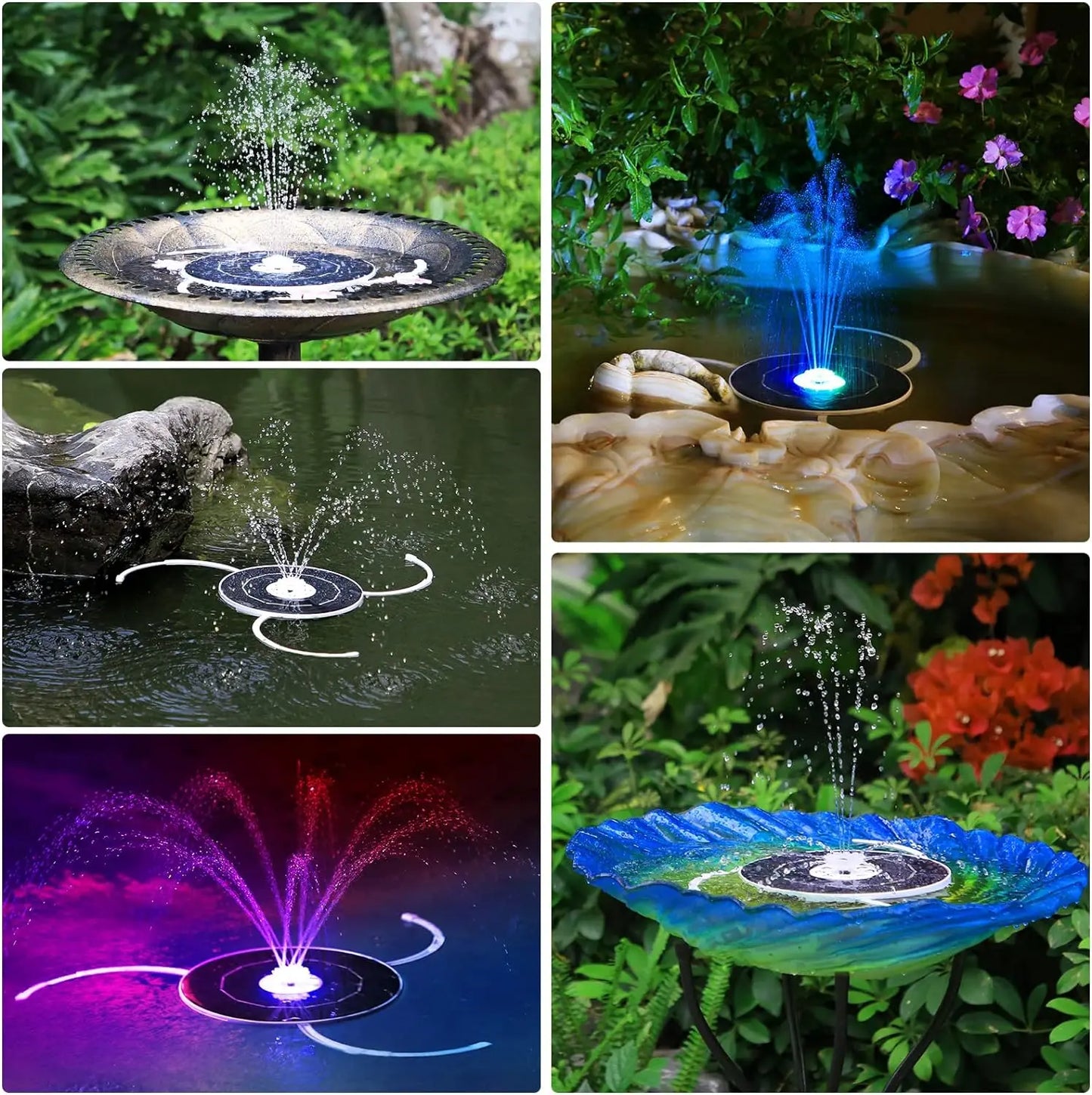 LED Solar Fountain