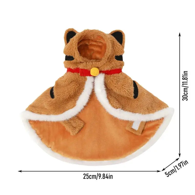 Warm Cat Tiger Cloak Hoodie