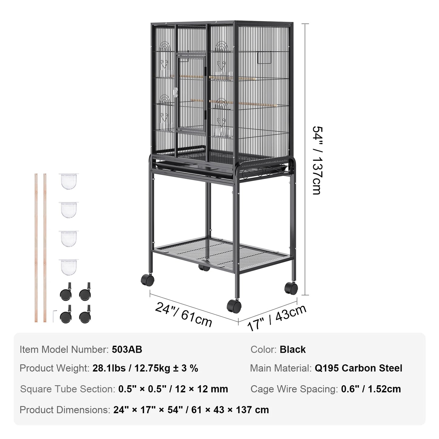 Carbon Steel Large Bird Cage
