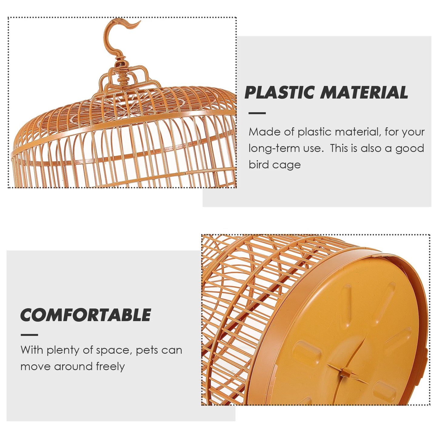 Plastic Round Bird Cage